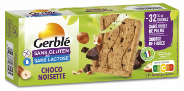 GERBLE sans gluten Biscuit chocolat noisette