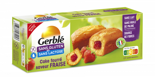 GERBLE sans gluten Cakes fourrés fraise 