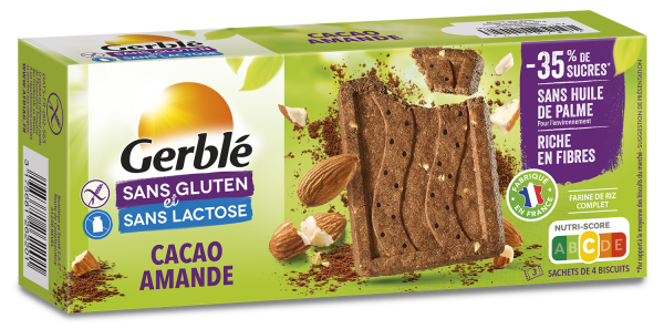 Biscuits Gerblé lait chocolat