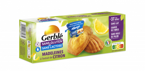 GERBLE SANS GLUTEN Madeleine citron 