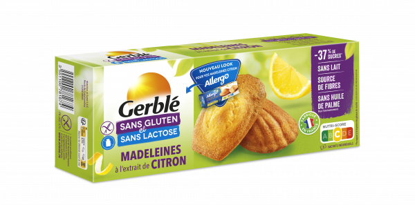 GERBLE SANS GLUTEN Madeleine citron GERBLE SANS GLUTEN Madeleine citron