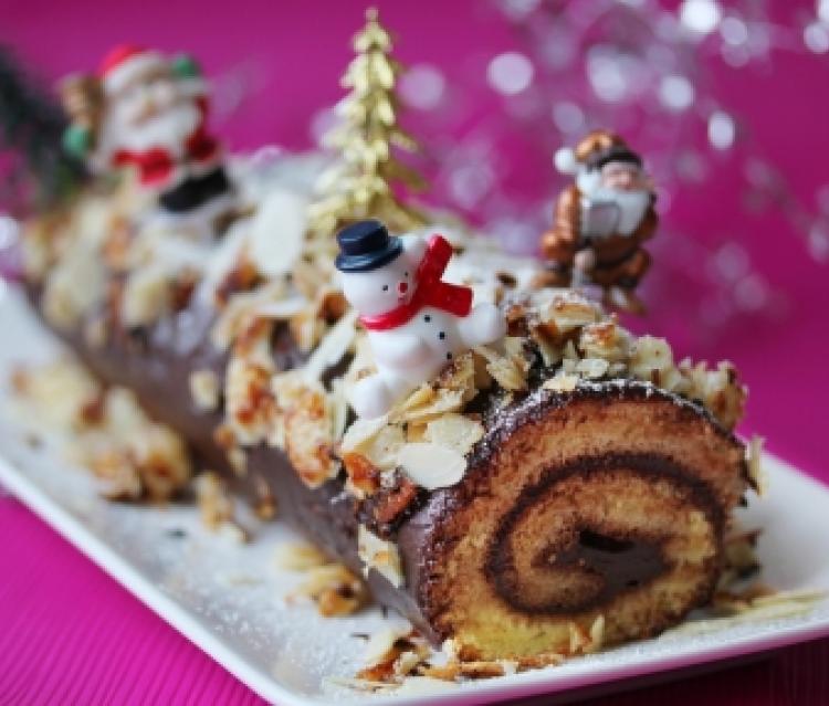Bûche au chocolat Bûche au chocolat