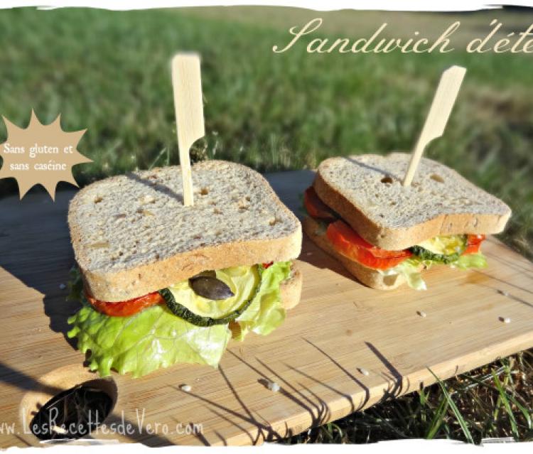 Sandwich d'été sans gluten et sans caséine